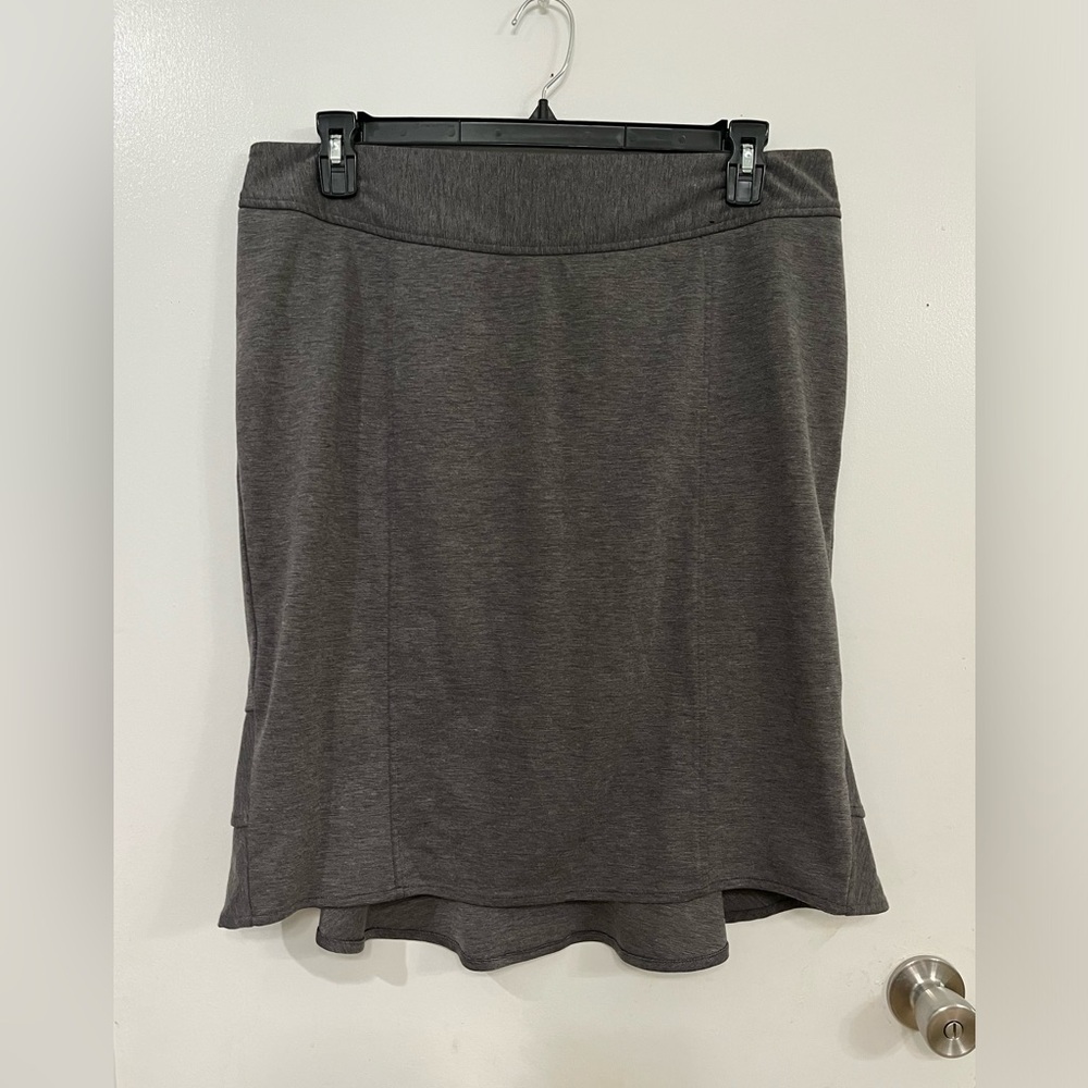 Lane Bryant Charcoal A-Line Knit Skirt, size 16